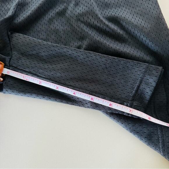 MENS CHAMPION Black Red Basketball Mesh Cornell Drawstring Workout Gym Shorts M - Picture 7 of 13